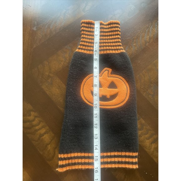 SD Dog Halloween Pumpkin Sweater Black And Orange - Picture 4 of 6